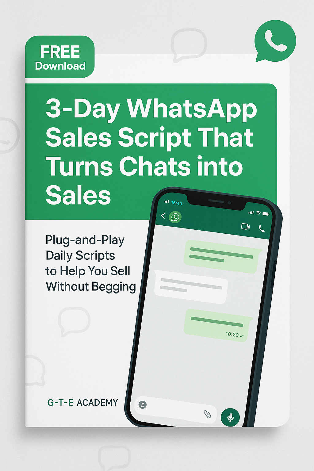 3 Days WhatsApp Sales Script
